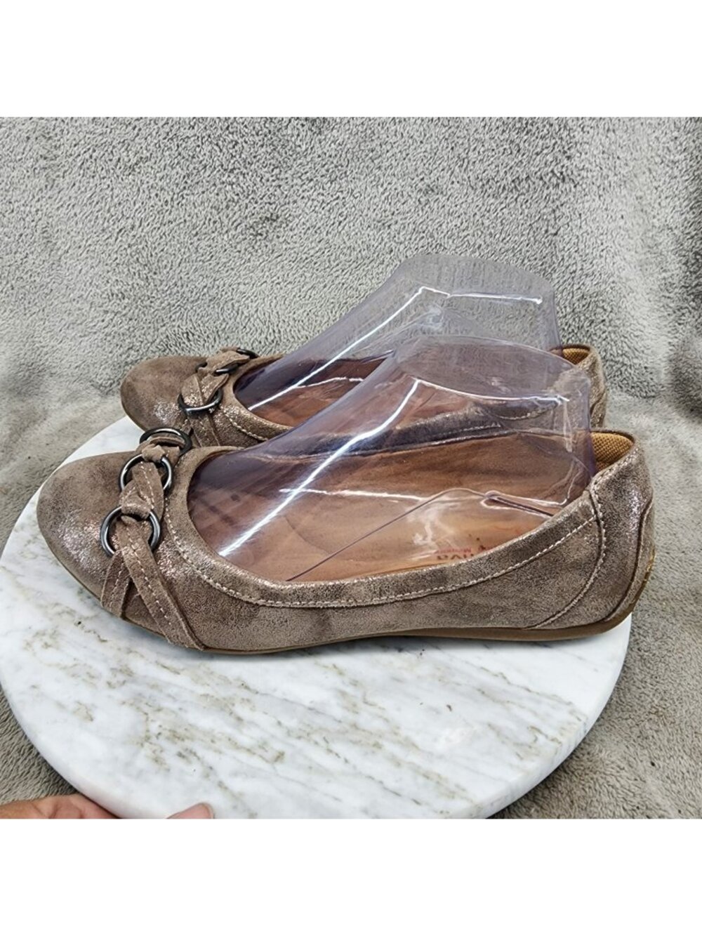 Comfortiva Shoes Womens Size 7 Maloree Brown Leather Flats *Read*